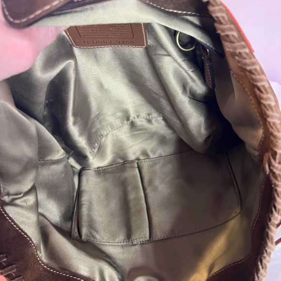 Coach Vintage Poppy For Peace Suede Tote Limited Edition - Picture 13 of 15